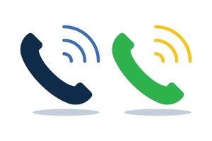 Phone Call Set Of Two vector