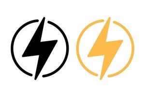 Lightning Bolts Circles vector