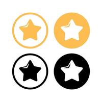 Star Circles Set Of Four vector