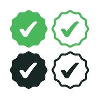 Check Mark Stamp Set vector