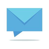 Mail Message Bubble Flat Style vector