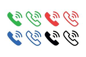 Phone Call Multiple Set vector