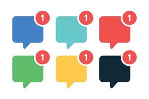 Message Notification Set vector