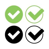 Check Mark Circles Collection vector