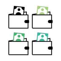 Wallet Multiple Colours vector