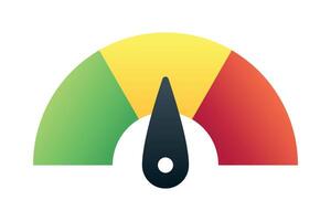 Performance Meter Gradient Style vector
