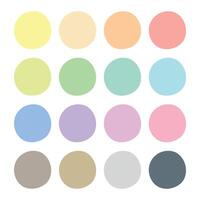 Colour Palette Doodle Circle vector