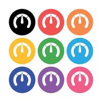 Performance Meter Circles Set vector
