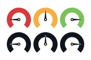 Performance Meters Set vector