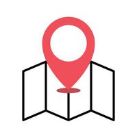 Map And Location Pin vector