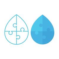 Droplet Shape Puzzle vector