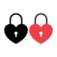 Heart Padlocks Set Of Two vector
