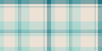 Soft teal and cream plaid pattern. Perfect for textile design, website backgrounds, or crafting projects. vector