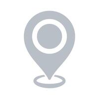 Grey Location Pin vector