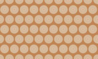 Elegant, repeating pattern of sunburst motifs in warm earthy tones. Perfect for textile design, wallpaper, packaging, or website backgrounds. vector