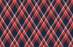 Vibrant diagonal plaid pattern in shades of red, navy, and white. Perfect for textile designs, website backgrounds, or festive branding. vector