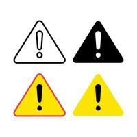 Warning Triangles Set vector