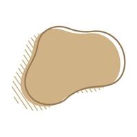 Abstract Gold Blob Banner vector