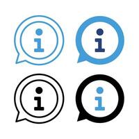 Info Bubbles Set vector
