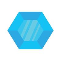 Gem Stone Flat Style vector