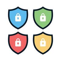Locked Shields Set vector