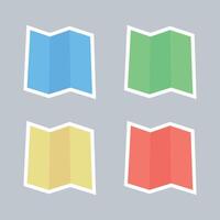Map Multiple Colours Set vector