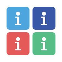 Info Squares Set vector