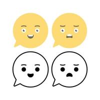 Message Emoji Set vector