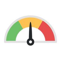 Performance Meter Semi Circle vector