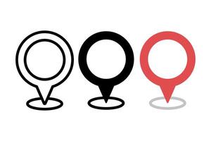 Location Pin Multiple Styles vector
