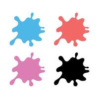 Paint Splat Multiple Colours vector