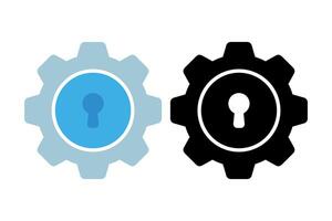 Cog Lock Set Of Two vector