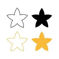 Stars Abstract Set Of Four vector