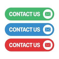 Contact Us Email Buttons Set vector