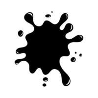 Black Ink Splat vector