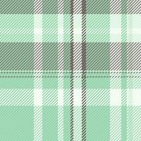 Soft mint green and gray plaid pattern. Elegant textile texture ideal for fashion, home decor, and website backgrounds. Subtle and sophisticated design evokes feelings of calmness and serenity. vector