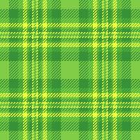 Stylish textile texture tartan, jacket check background plaid. Damask fabric seamless pattern in green and lime colors. vector