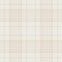 Subtle beige and cream plaid pattern. Elegant, minimalist design perfect for textile projects, website backgrounds, or stationery. Evokes feelings of warmth, sophistication, and understated style. vector