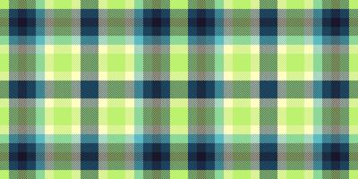 Vibrant lime green and teal plaid pattern. Perfect for textile design, website backgrounds, or fashion projects. This seamless texture offers a fresh, modern aesthetic with a touch of classic charm. vector