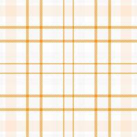 Elegant orange and white plaid pattern, perfect for textile design, website backgrounds, or stationery. This seamless texture offers a sophisticated, minimalist aesthetic. vector
