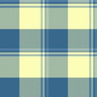 Soft pastel blue and yellow plaid pattern. A seamless textile texture ideal for backgrounds, website design, or fashion projects. vector