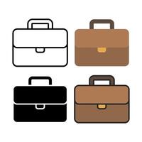 Business Briefcase Multiple Styles vector