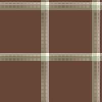 Elegant brown and beige plaid pattern. Perfect for textile designs, website backgrounds, or autumnal themed projects. This subtle yet sophisticated design evokes feelings of warmth and comfort. vector