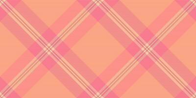 Elegant peach and pink crisscross plaid pattern. Perfect for textile design, website backgrounds, or fashion projects. vector