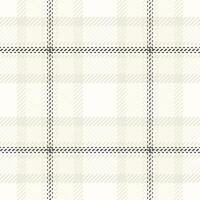Subtle cream and black plaid pattern. Perfect for textile design, website backgrounds, or crafting projects. This minimalist, elegant texture evokes feelings of calm and sophistication. vector