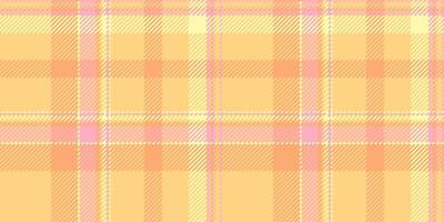 Pastel peach and pink plaid pattern. Soft, subtle texture perfect for backgrounds, textile design, or website banners. Evokes feelings of warmth, calm, and springtime. vector