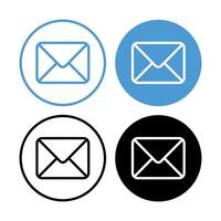 Email Circles Set Of Four vector