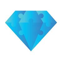 Puzzle Diamond Shape Gradient vector