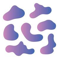 Abstract Blobs Gradient Style vector