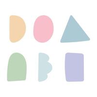 Abstract Shapes Multiple Colours Set vector